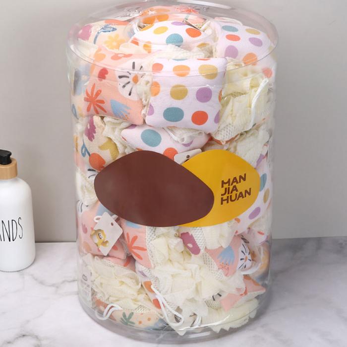 桶裝-泡泡芙沐浴球搓澡巾